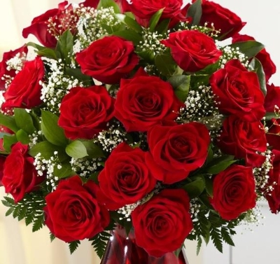 Classic 24 Red Roses Bouquet | Flowers Delivery 4 U | Southall, Middlesex