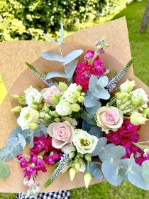 Scented Stock and Rose Bouquet